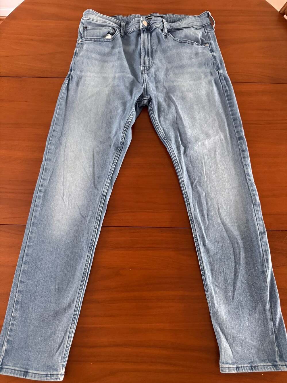 Calvin Klein Jeans CKJ 016 Skinny Fit Light Wash Denim Jeans W36 L32